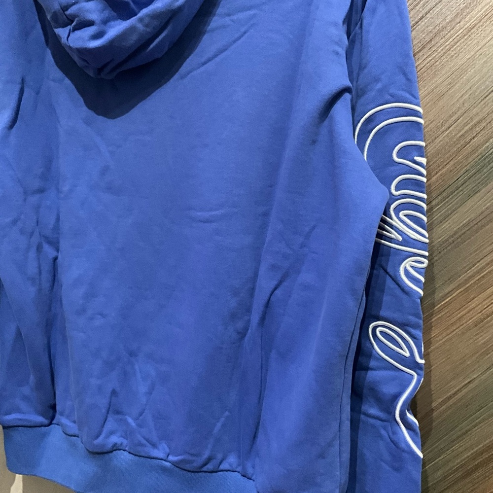 Blue Hoodie with Stitched Bunny Design - Picture 5 of 7